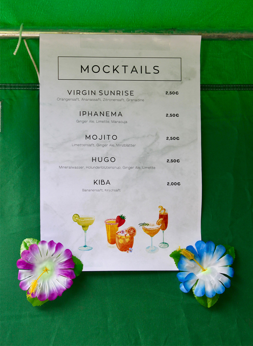 Mocktailkarte